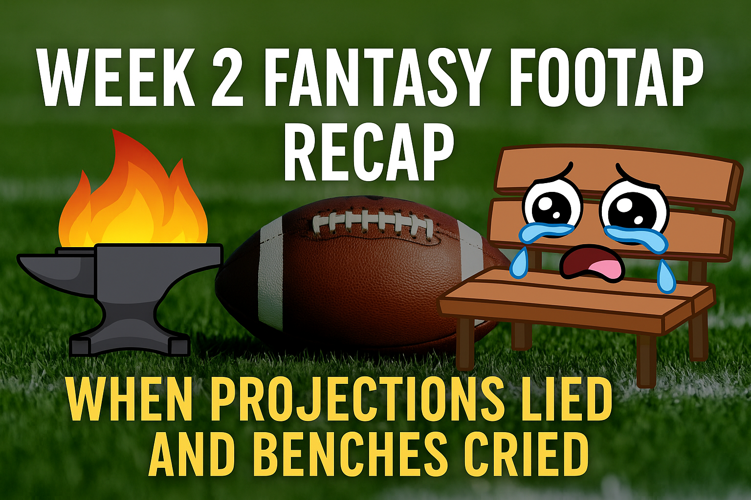 🏈 Week 2 Fantasy Football Recap: When Projections Lied and Benches Cried