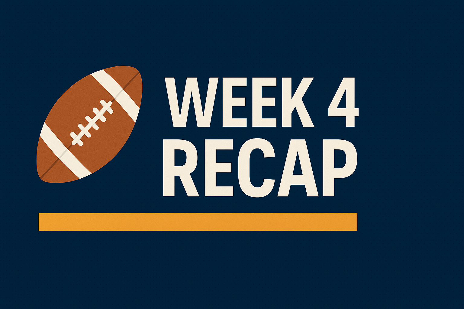 🏈 Loon Calls & Long Balls — Week 4 Recap